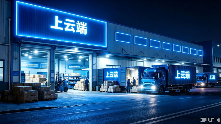 夜间仓储发运现场